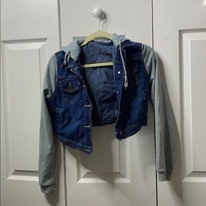 Cropped jean jacket